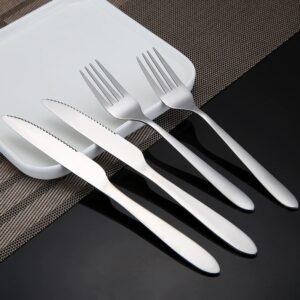Stainless Steel Steak Knife Fork Set, Western Tableware for Hotel Restaurant Gifts