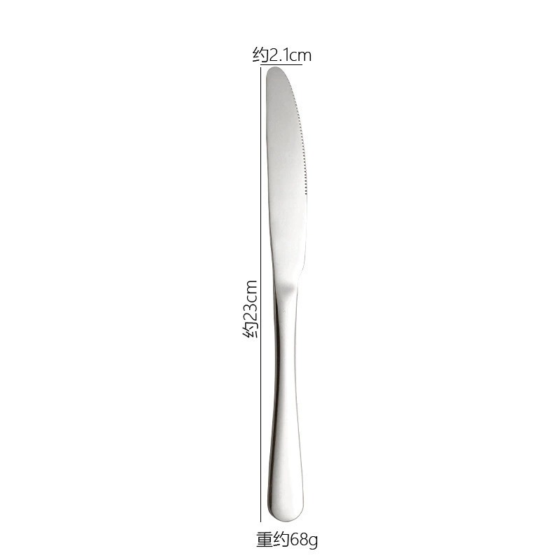 1010 Stainless Steel Western Cutlery, Thickened Hotel Tableware, Steak Knives, Forks, Dessert Spoons & Forks, Household Rice Spoons, Custom Logo Available - Image 7