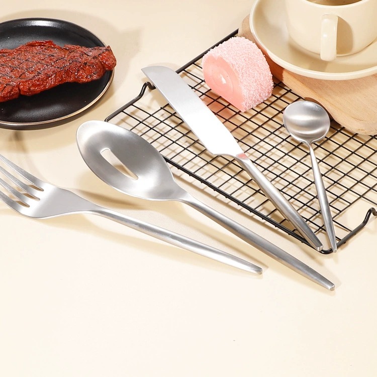 Satin Polish Portugal Stainless Steel Western Cutlery, Dinner & Dessert Spoon Baking Tableware Set - Image 4