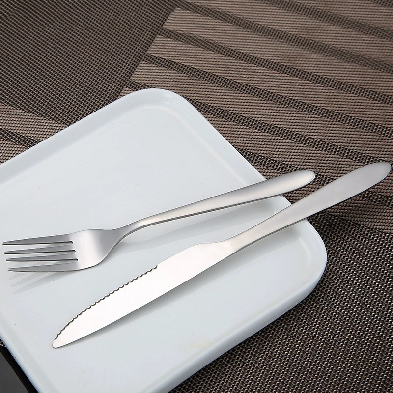 Stainless Steel Steak Knife Fork Set, Western Tableware for Hotel Restaurant Gifts - Image 5