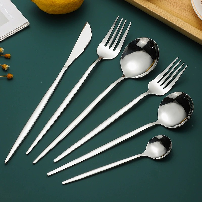 4Pcs Black Gold Titanium Coated 304 Stainless Steel Portugal Steak Cutlery Set, Western Knife Fork Spoon - Image 6