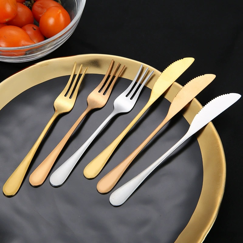 Waist Shaped Stainless Steel Mooncake Knife Fruit Fork, Home Gift Cutlery - Image 4