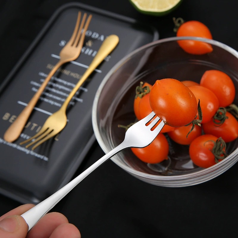Waist Shaped Stainless Steel Mooncake Knife Fruit Fork, Home Gift Cutlery - Image 3