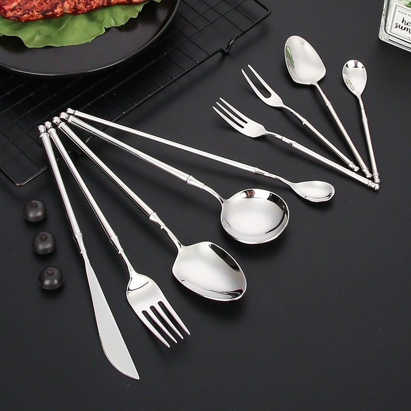 Elegant Pearl 304 Stainless Steel Cutlery Set, Western Steak Knives & Forks, Coffee Stirring Spoons Wholesale - Image 3