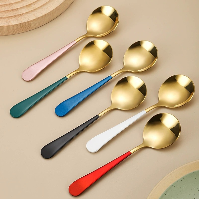 2Pcs Viral 304 Stainless Steel Spoon Chopstick Set, Portable Essential Cutlery for Travel Home Use - Image 2