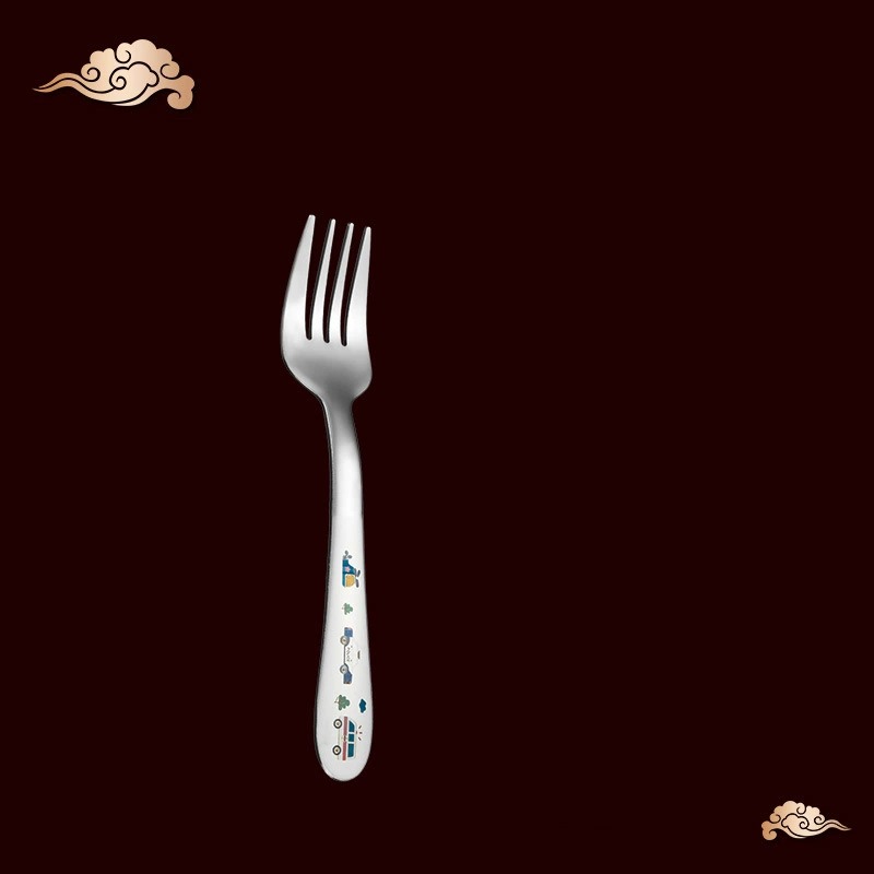 304 Stainless Steel Kids Cutlery Set, Baby Spoons & Children Forks, Integrated Flat Head Soup Spoons and Forks - Image 5