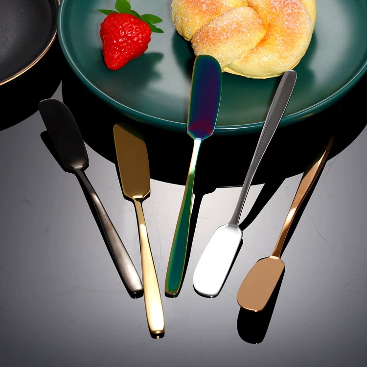 304 Stainless Steel Long Handle Korean Butter Spreader, Jam & Cream Decorating Knife - Image 3