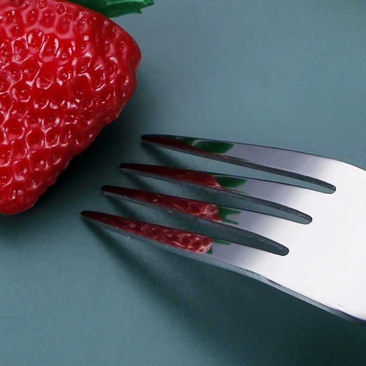 Custom Processed Stainless Steel Western Forks, Household Kids Forks, Creative Long Handle Fruit Forks & Adult Dinner Forks - Image 3