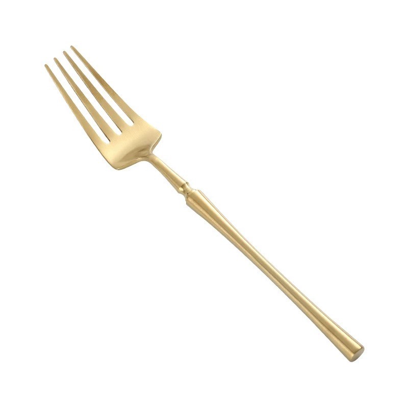 304 Stainless Steel Slim Waist Cutlery Set, Luxury Vintage Gold Steak Forks & Spoons for Restaurant and Hotel - Image 4