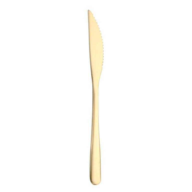 Gold Stainless Steel Mooncake Knife Fork, Creative 2-Tine Fruit Dessert Mini Fork - Image 8