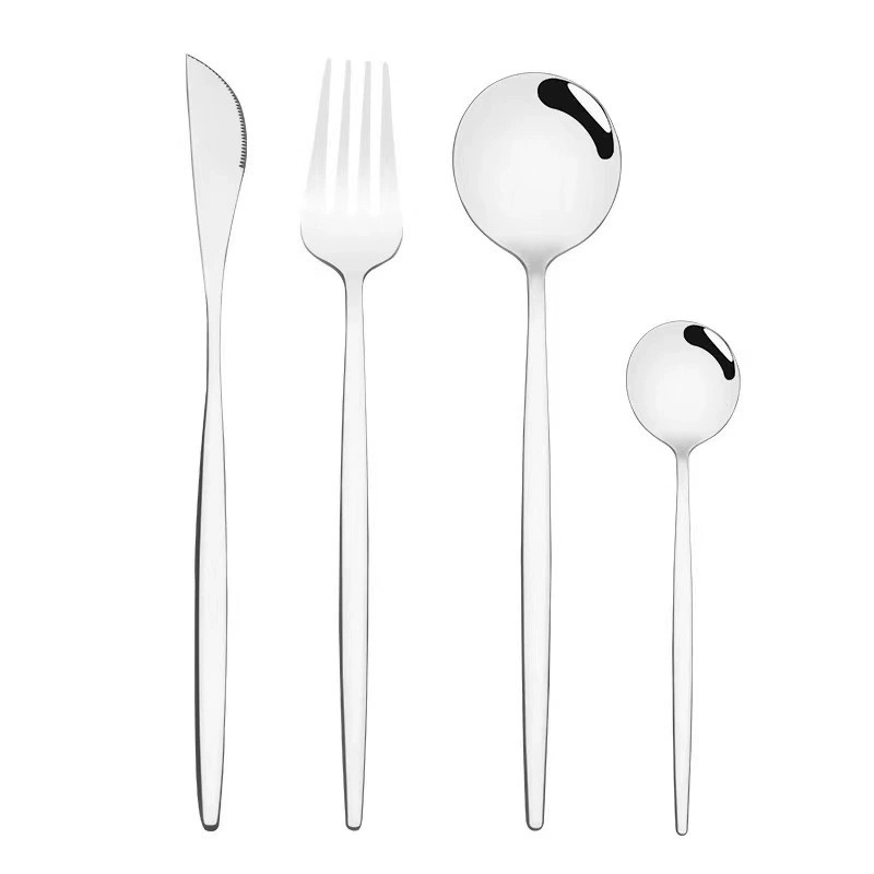 304 Stainless Steel Portugal Cutlery, Practical Western Knife Fork Spoon for Home Travel - Image 5