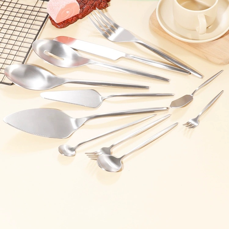 Satin Polish Portugal Stainless Steel Western Cutlery, Dinner & Dessert Spoon Baking Tableware Set - Image 5