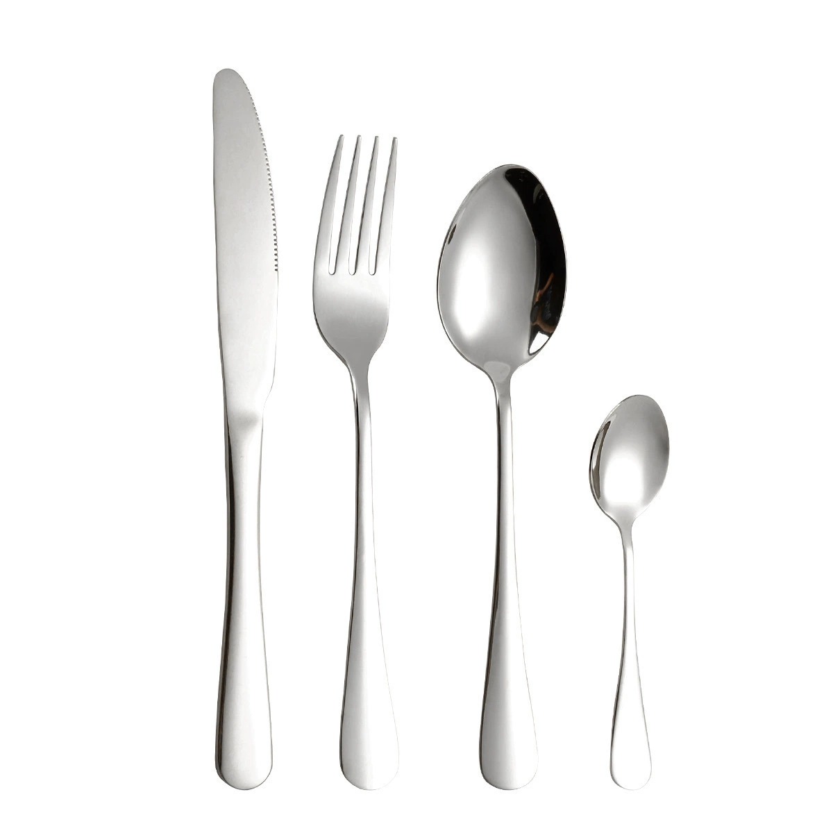 1010 Stainless Steel Western Cutlery, Thickened Hotel Tableware, Steak Knives, Forks, Dessert Spoons & Forks, Household Rice Spoons, Custom Logo Available - Image 5