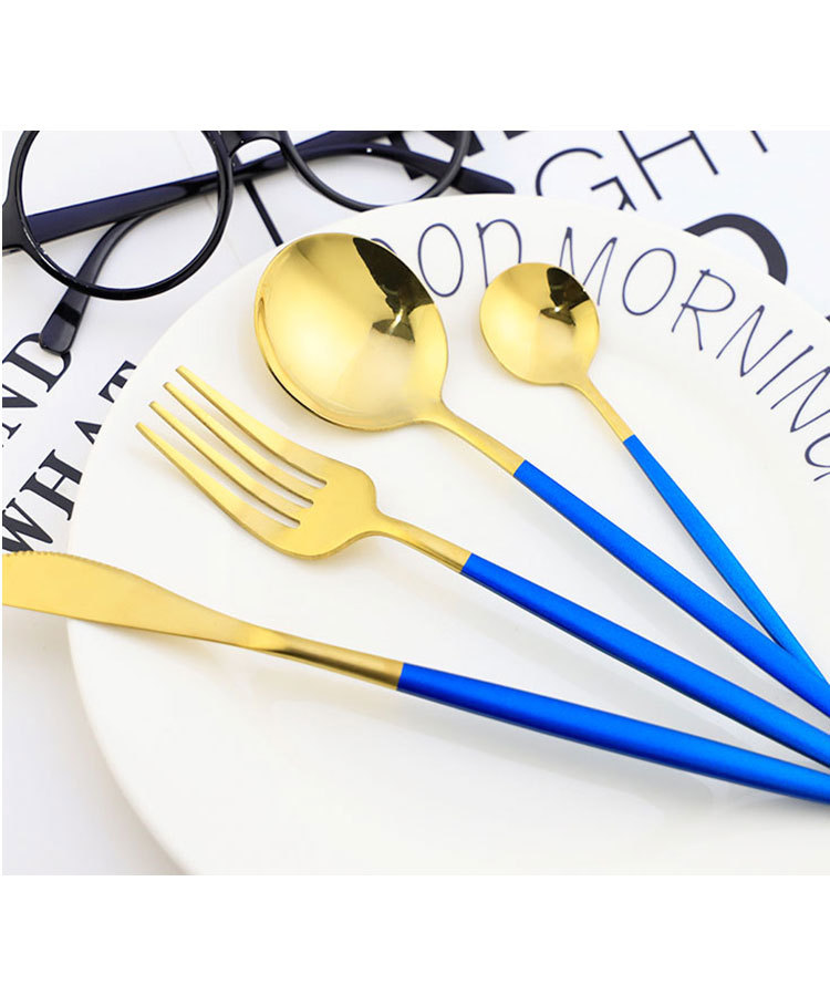 304 Stainless Steel Portugal Cutlery, Practical Western Knife Fork Spoon for Home Travel - Image 7