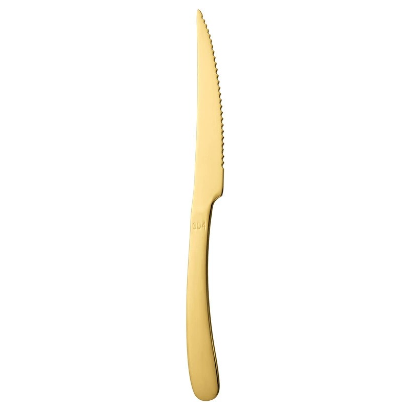Gold Stainless Steel Mooncake Knife 2-Tine Fruit Dessert Fork - Image 6