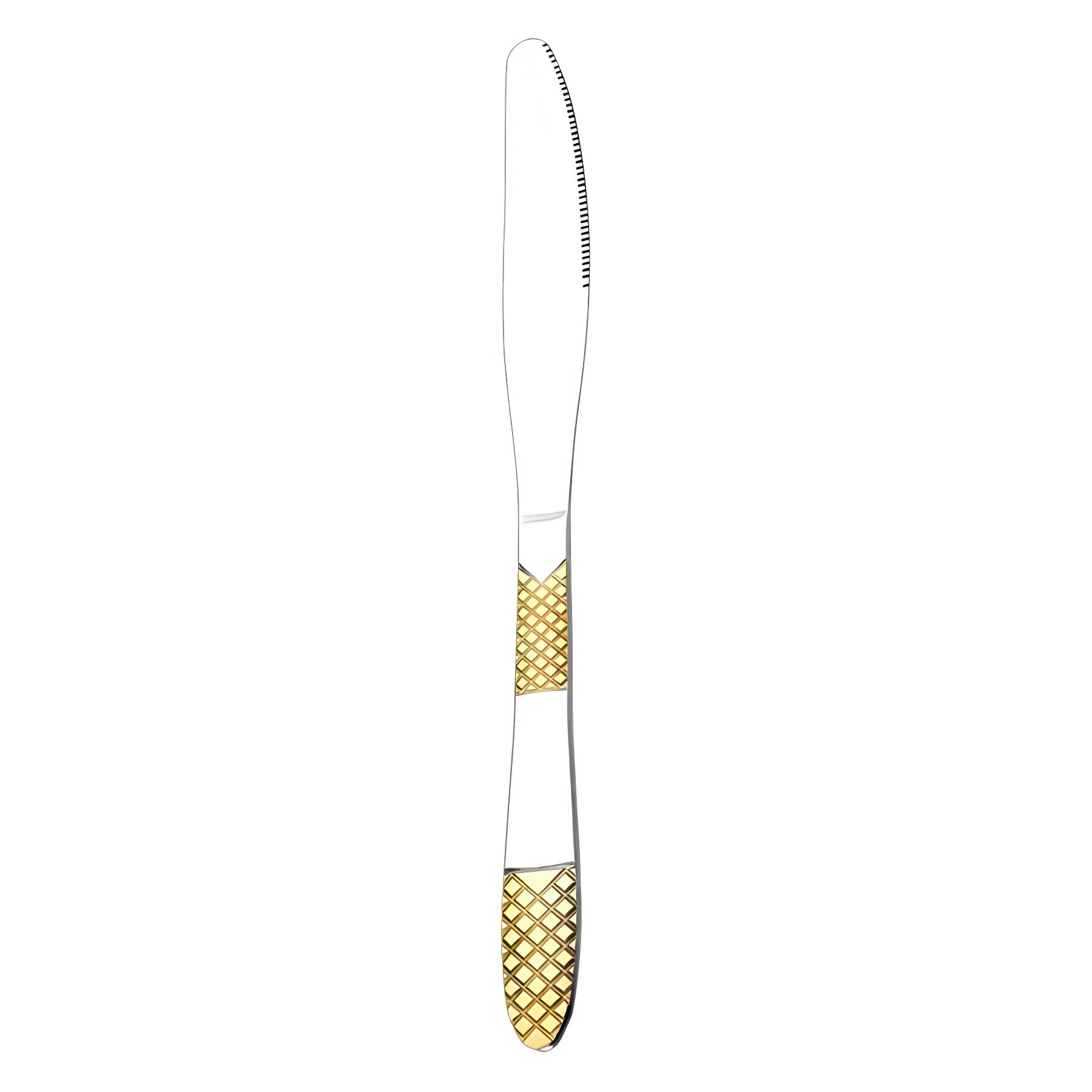 New European Style 6-Piece Gold Plated Stainless Steel Western Cutlery Set, Hotel Steak Knives, Forks and Spoons - Image 3