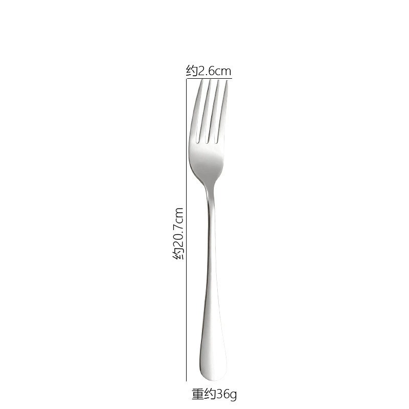 1010 Stainless Steel Western Cutlery, Thickened Hotel Tableware, Steak Knives, Forks, Dessert Spoons & Forks, Household Rice Spoons, Custom Logo Available - Image 9