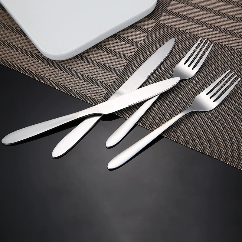 Stainless Steel Steak Knife Fork Set, Western Tableware for Hotel Restaurant Gifts - Image 4