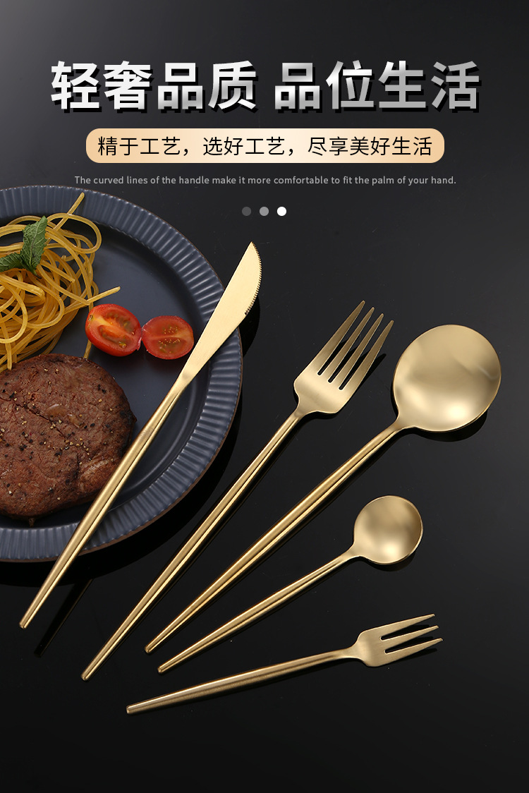 304 Stainless Steel Spoons with Heat-Resistant Hollow Handles, Korean Long Handle Soup Spoons, Clay Pot Rice Spoons, Steak Knives and Forks - Image 7