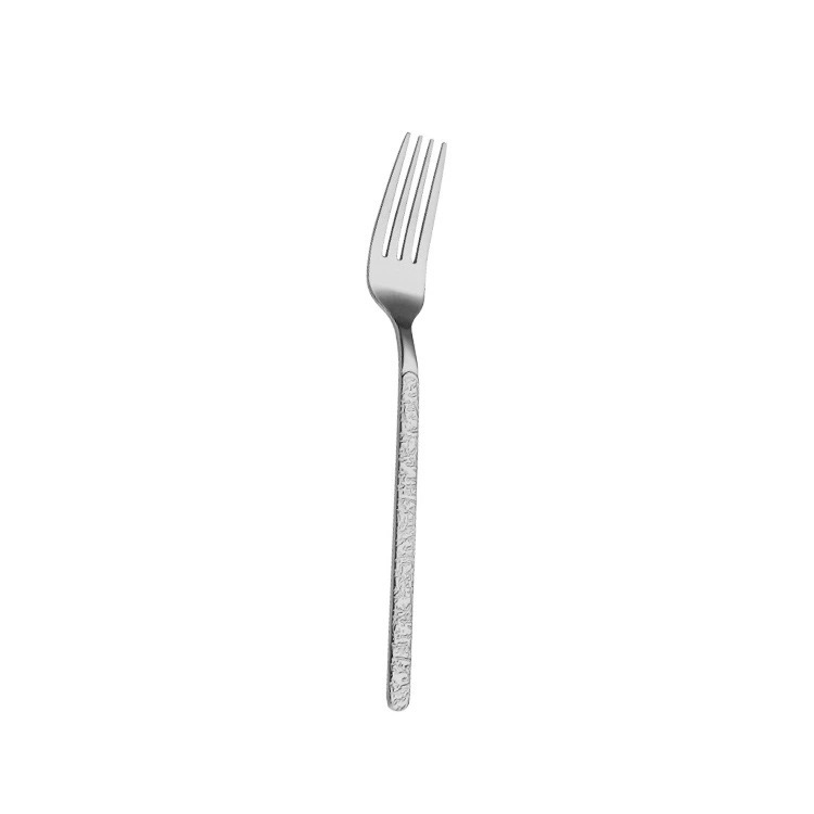 Creative Embossed Stone Grain Stainless Steel Cutlery Set, Western Steak Knives for Hotel & Home Use, Dessert Forks and Spoons - Image 6