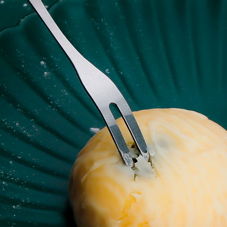 304 Stainless Steel Mooncake Knife & Fork Set, Mini Fruit Forks, Creative Two-Tine Cake & Dessert Pastry Forks - Image 3